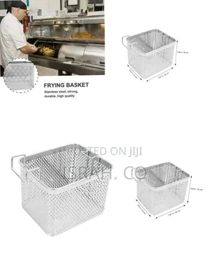 Stainless Steel Deep Fryer / Multi-use Strainer Basket - Multicolor