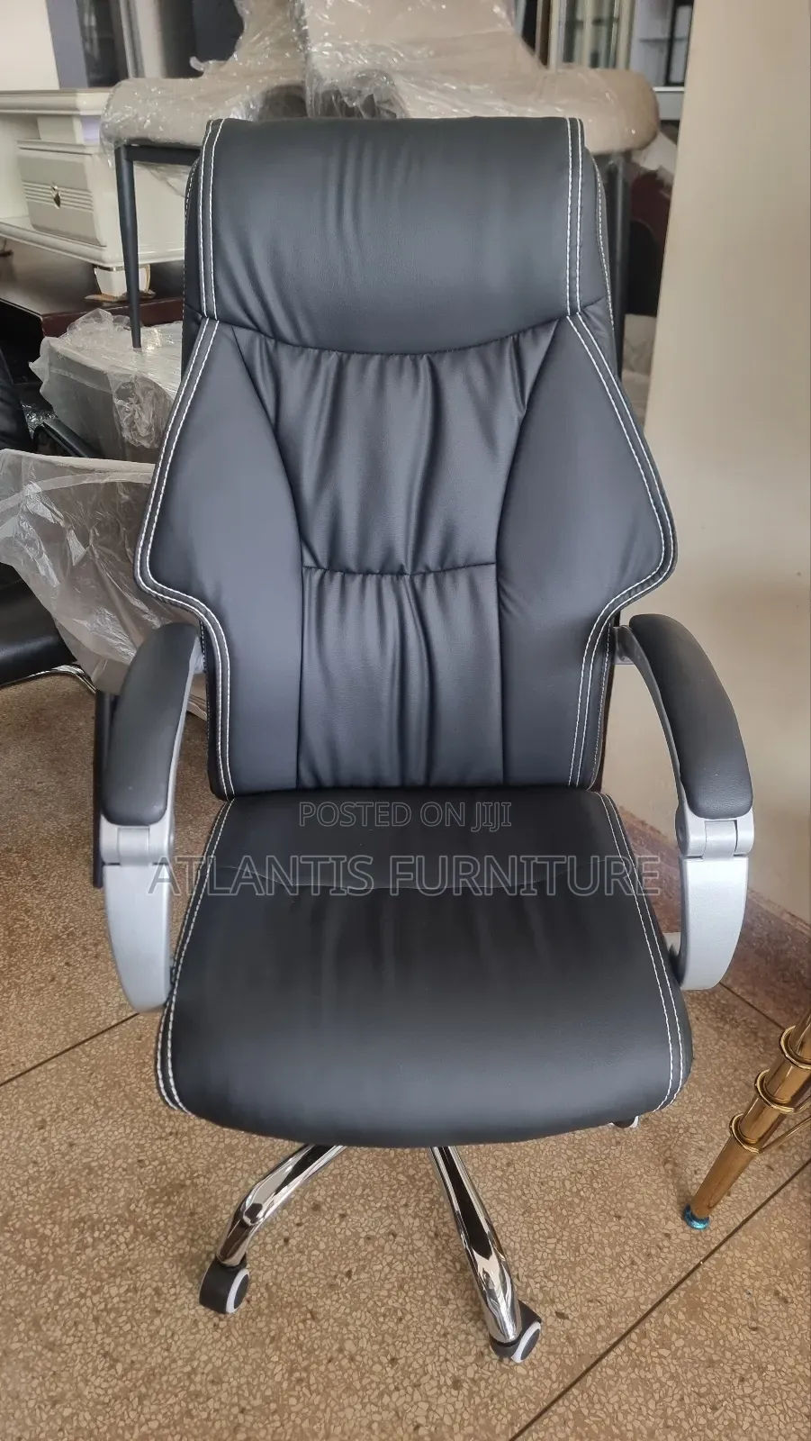 Silver Arms Executive Office Chairs