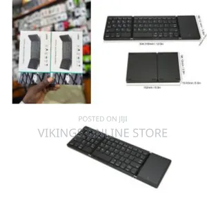 Foldable Keyboard B089t With Touchpad, Bt 5.1, 64 Keys, Portable