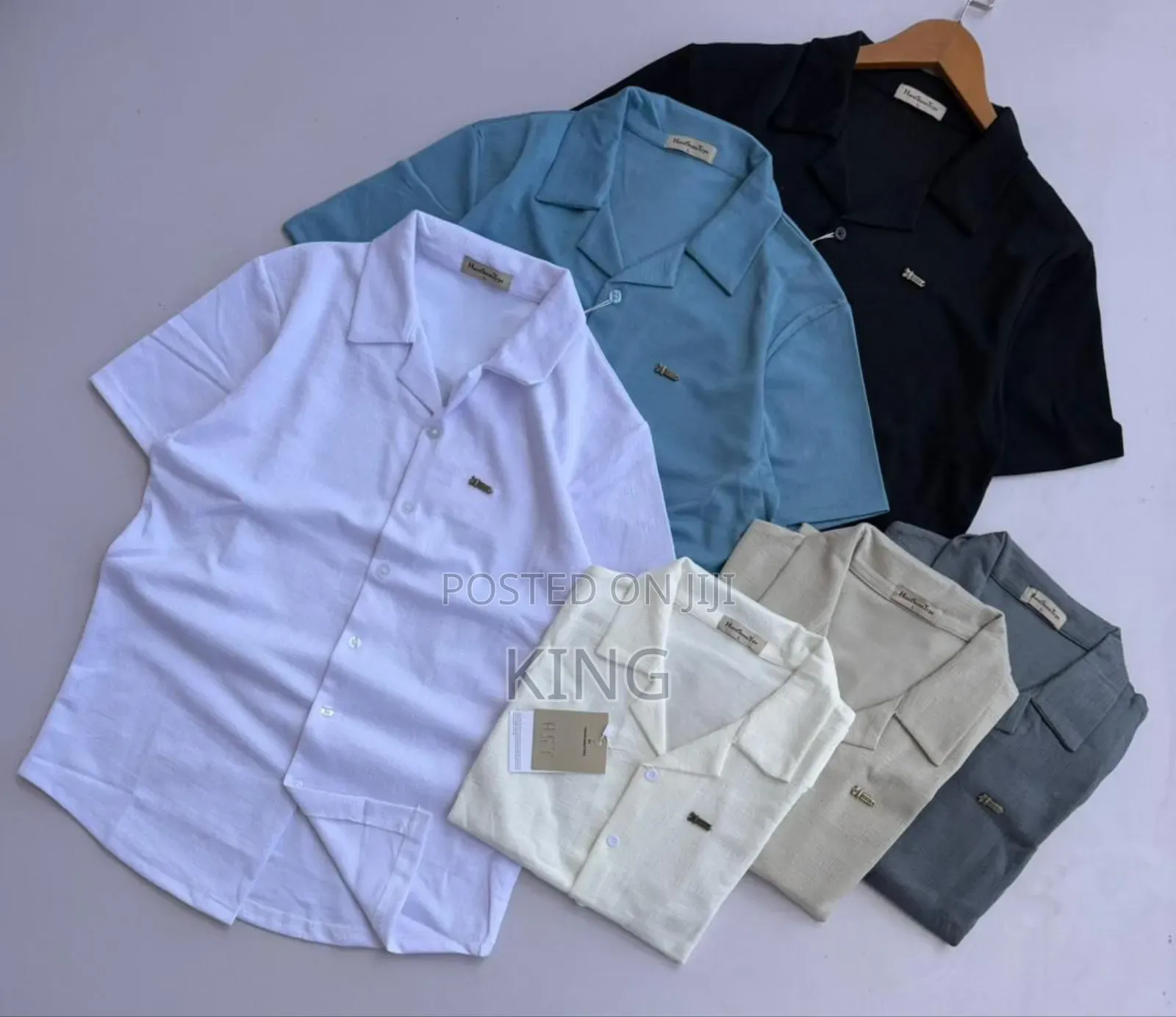 Cuban-Style Shirts Open Colar