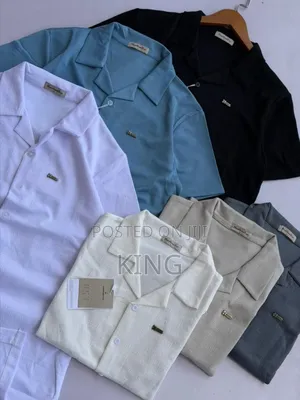 Cuban-Style Shirts Open Colar