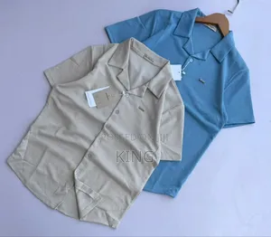 Cuban-Style Shirts Open Colar