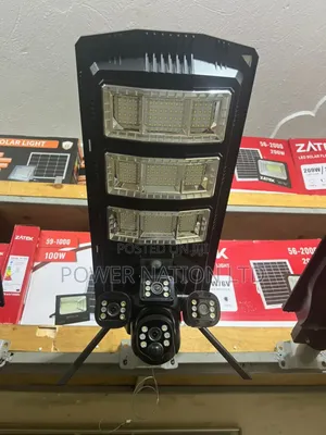 450w Power Nation Solar Street Light With Surveillance Cameras