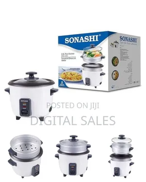 Sonashi 2 -N-1 Rice Cooker With Aluminum Steamer