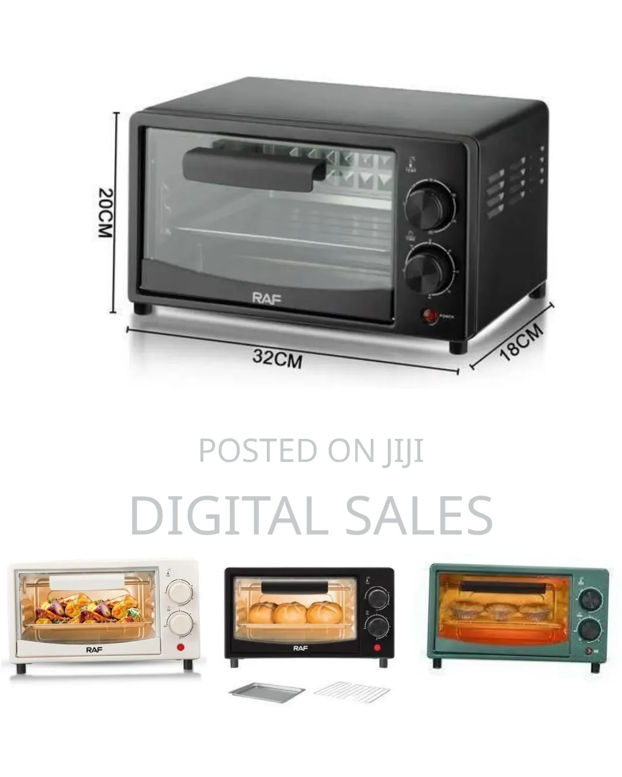 Raf Raf R.5305g Electric Oven (12 Litres)