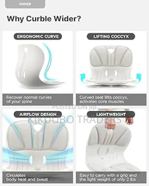 Ergonomic Curved Back Support Chair Posture Corrector