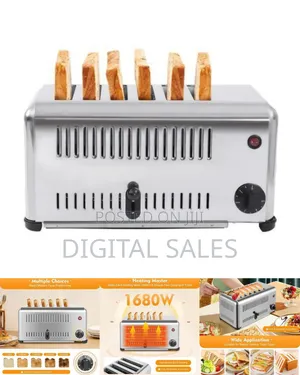 High-Capacity Stainless Steel Toaster