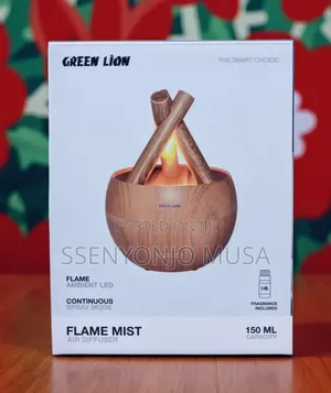 Green Lion Flame Mist Air Diffuser 150ml Led Flame Aroma Humidifier