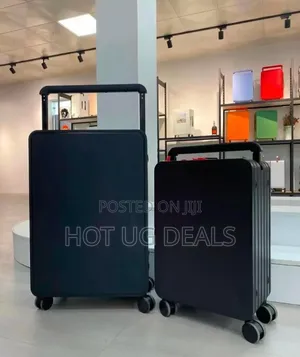 Leaves King Black Luxury Hard Shell Luggage - 2set