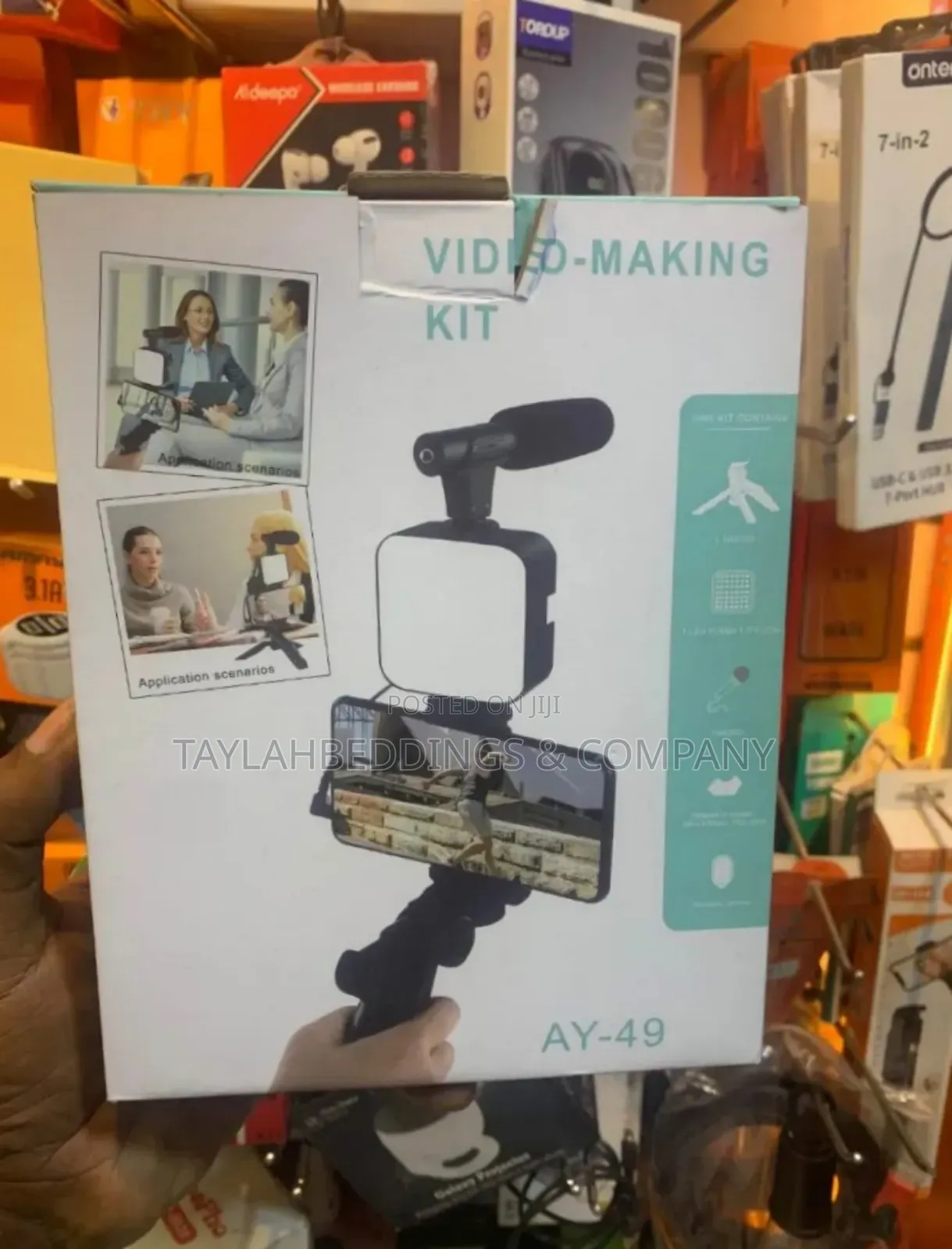 Video-Making Kit With Light, Bluetooth Camera Remote Mic