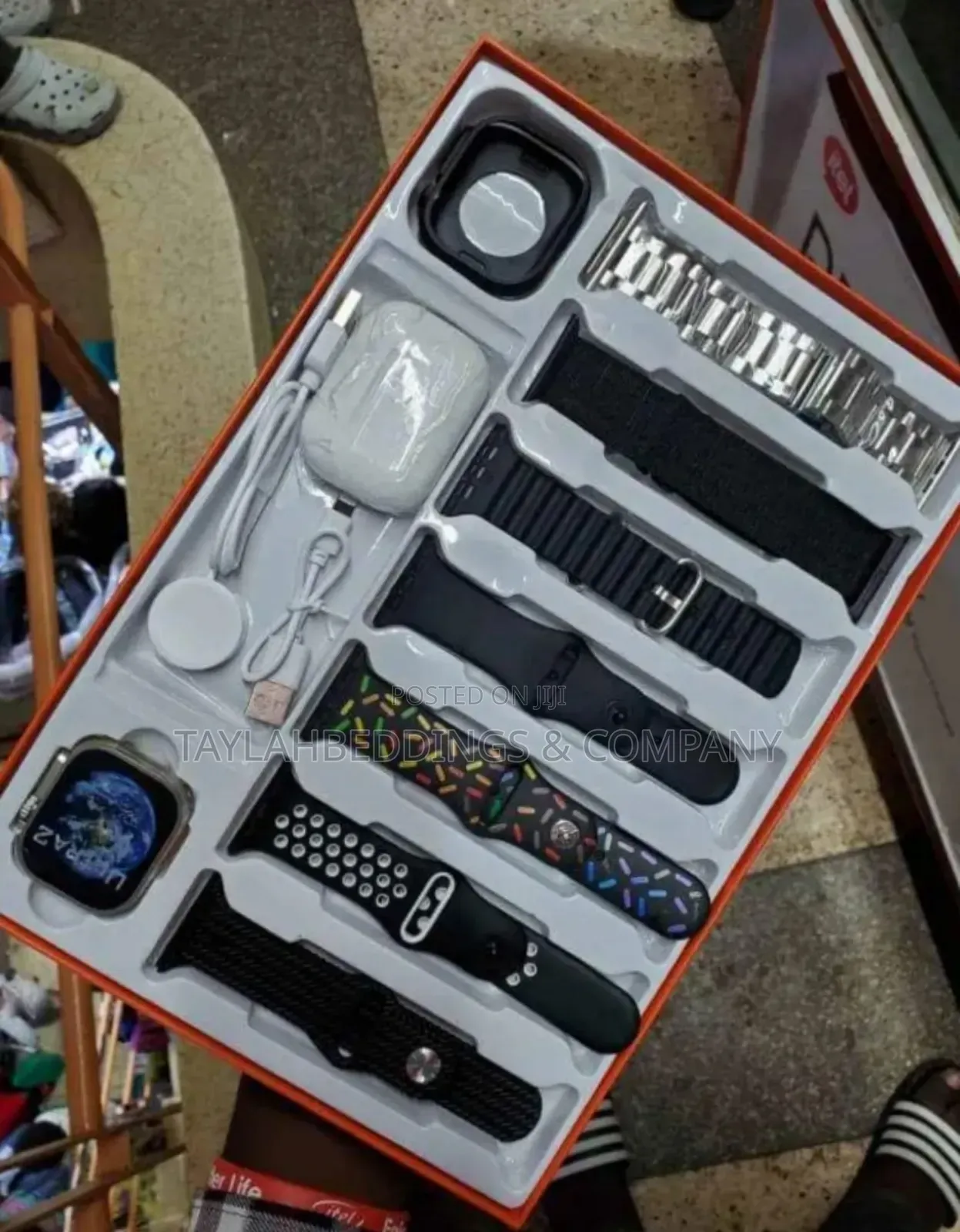 Smartwatch Bundle With 2 Smartwatches Protectors, Bluetooth Earpod