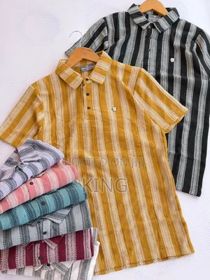 Wesh Stripe Design Men's Short-Sleeve Polo Shirts