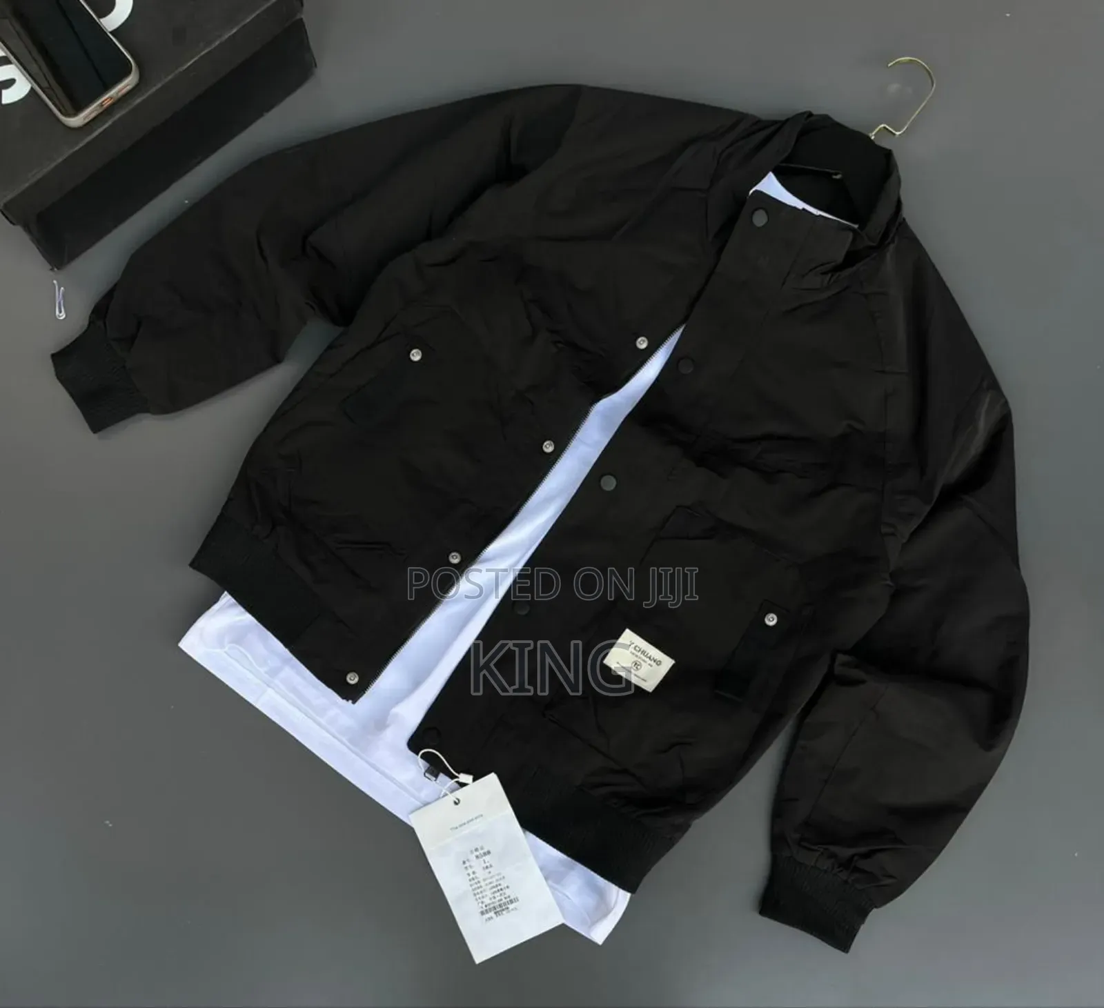 Utilitarian-Style Bomber Jacket