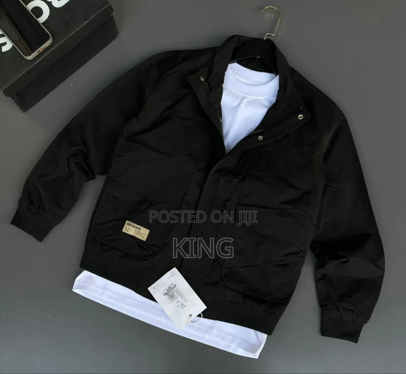 Utilitarian-Style Bomber Jacket