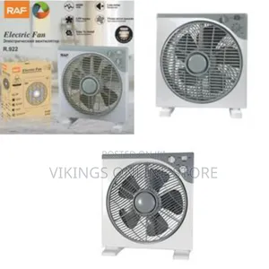 Raf Electric Rotating Box Fan Slimline With Rotating Louvre to Creat