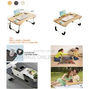 Foldable Computer Laptop Stand Bed Table Lap Desk Stand, Serving Tray