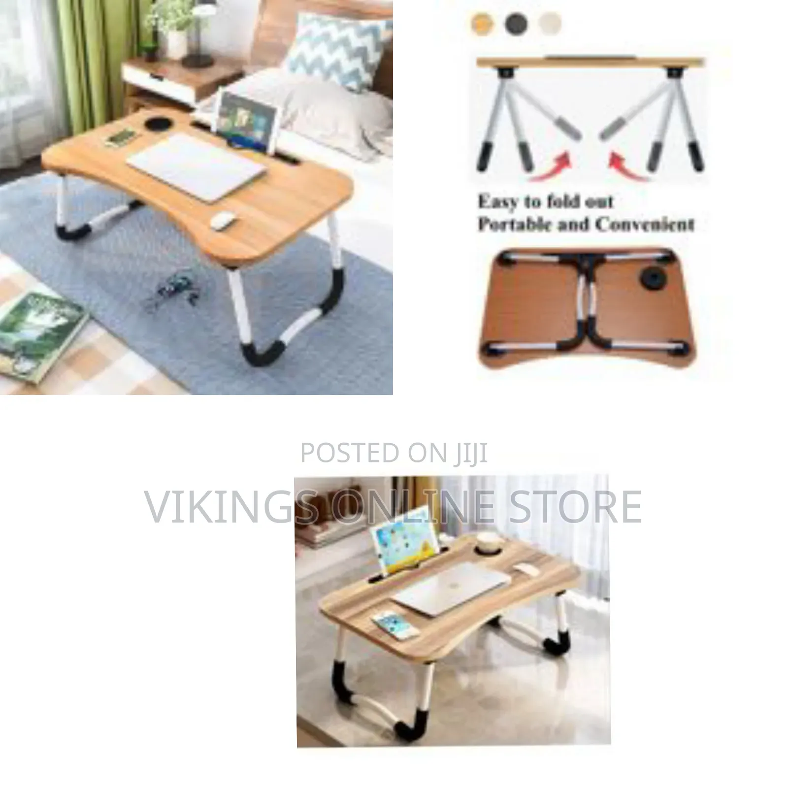 Foldable Computer Laptop Stand Bed Table Lap Desk Stand, Serving Tray