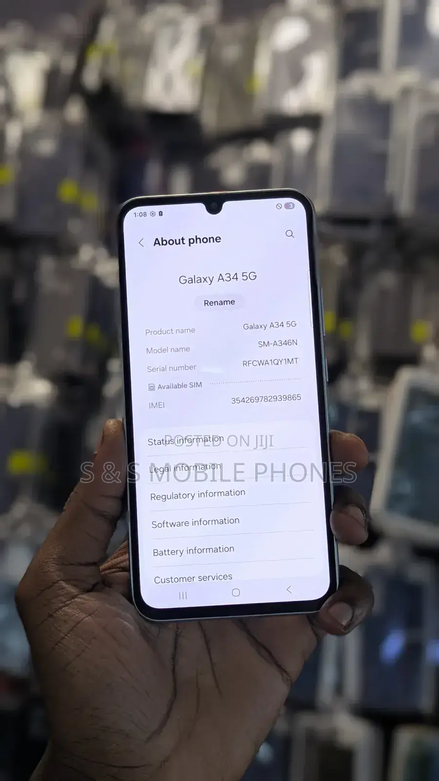 Samsung Galaxy A34 5G 128 GB Silver