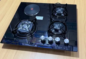 Pixel 3 + 1 Gas and Electric Hob With Tempered Glass Top