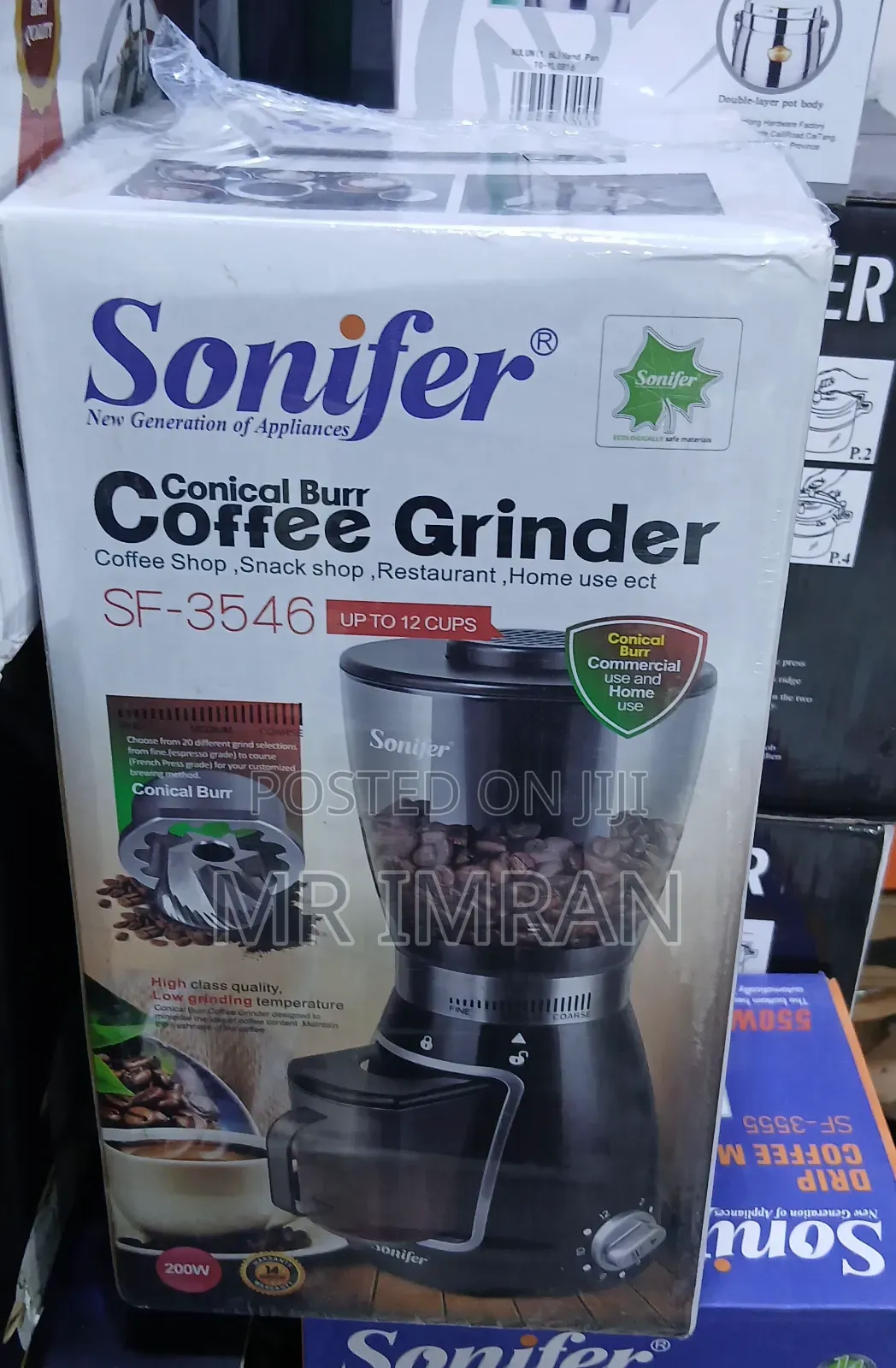Sonifer Coffee Grinder Model Sf-3546