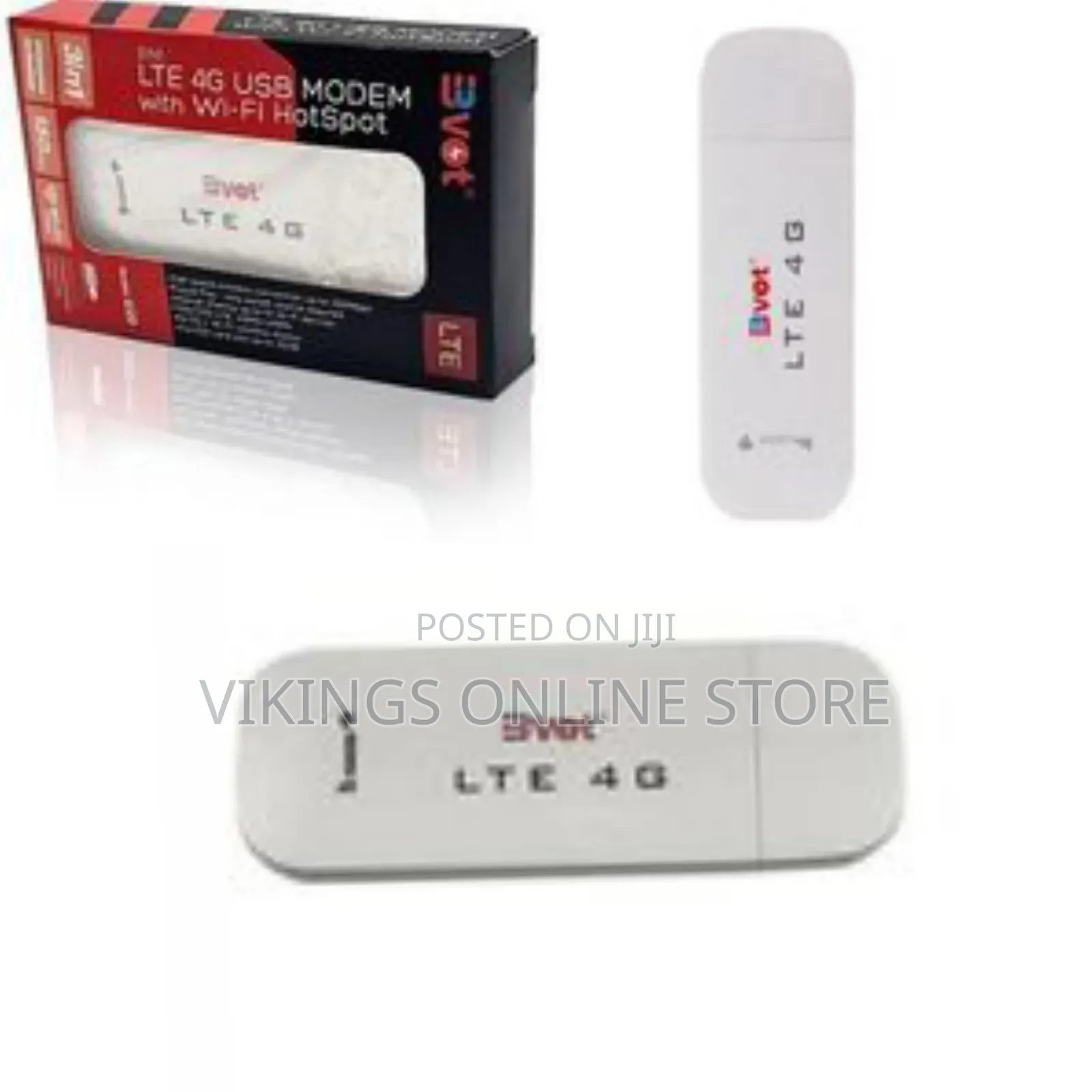 Bvot 3 In1 Lte 4g Usb Modem With Wifi Hotspot- White