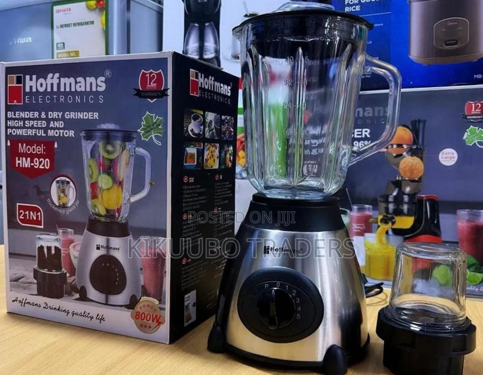 Hoffman 2in1 Electric Blender Dry Grinder