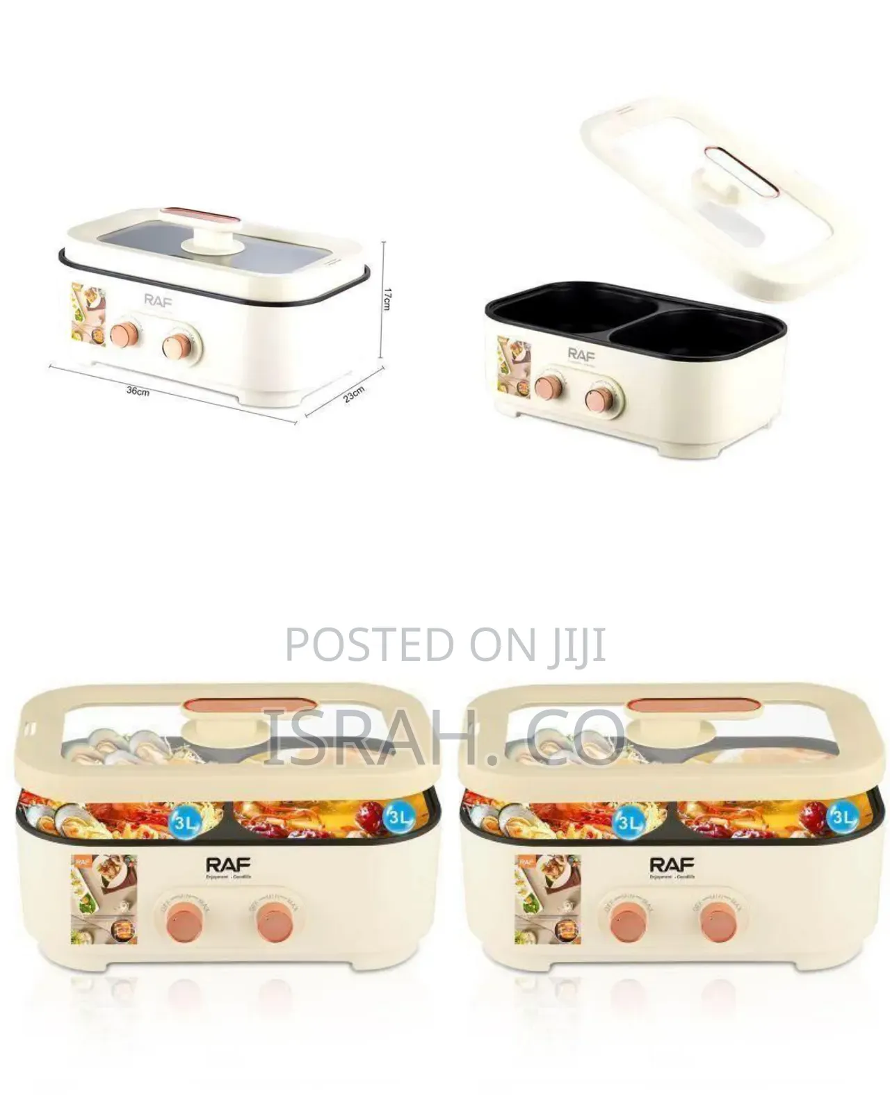 Raf Multifunction Electric Hotpot Rice Cooker, 6litres