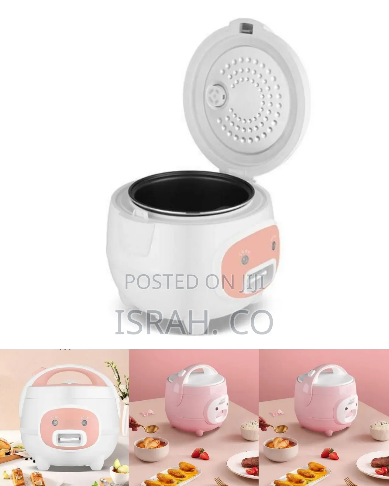Elegant Compact Electric Rice Cooker With Steam Function