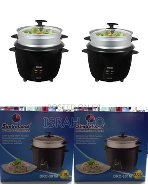 Simbaland 2 in 1 Rice Cooker With Steamer