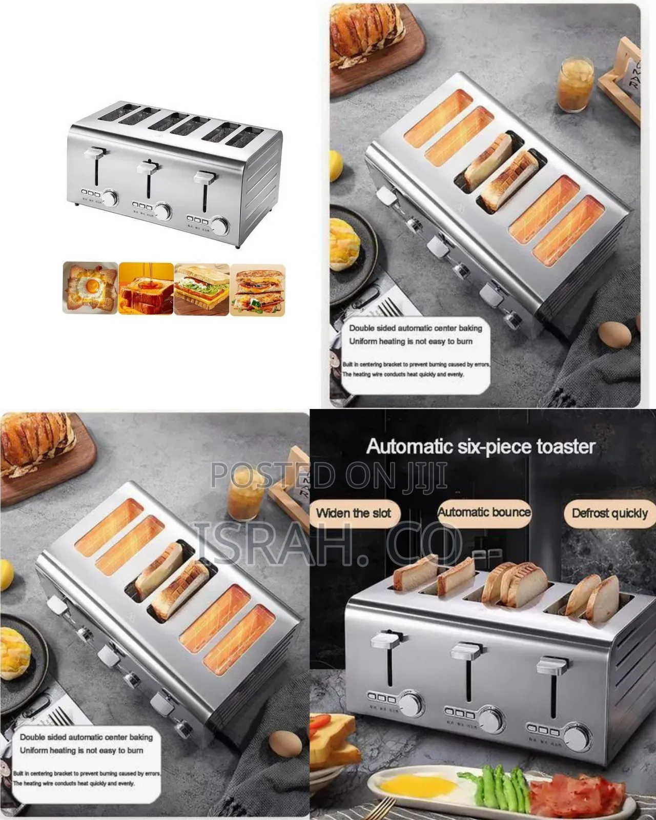 Stainless Steel 4-Slice Toaster With Independent Controls - Multicolor