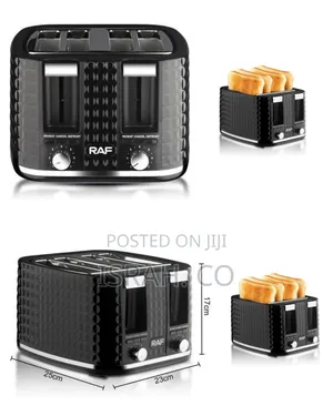 Raf High-Power Four-Slice Toaster - Multicolor