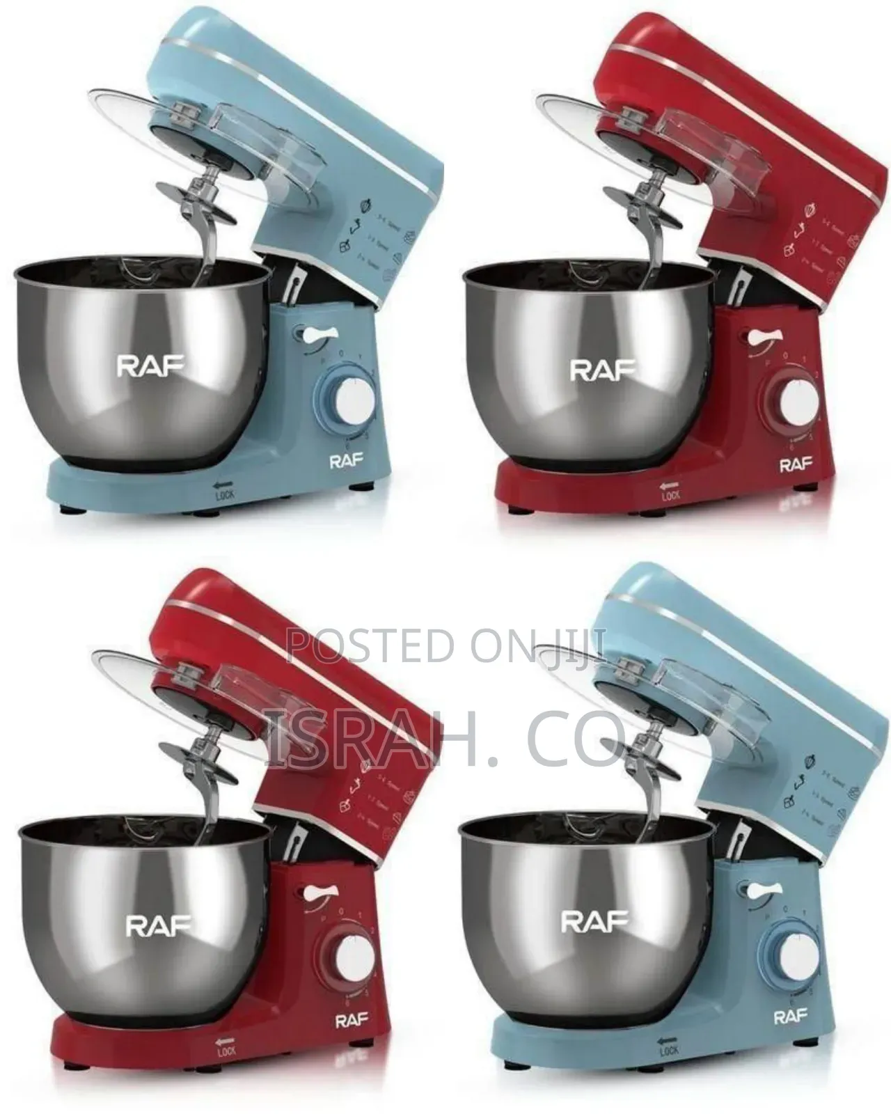 Raf Professional Multi-Function Stand Mixer With Stainless Steel Bowl