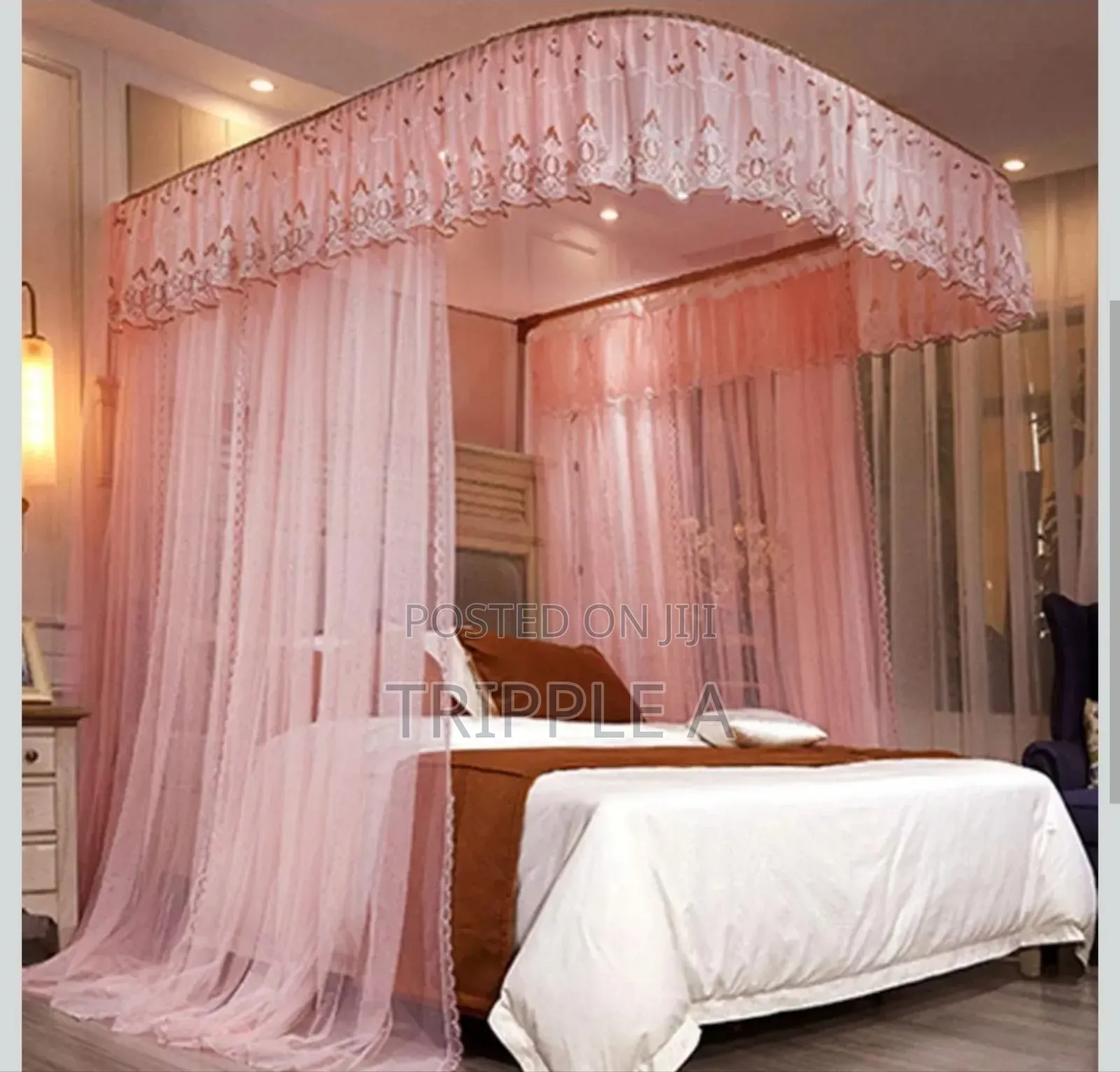 6 by 6 Two Stand Rail Mosquito Net