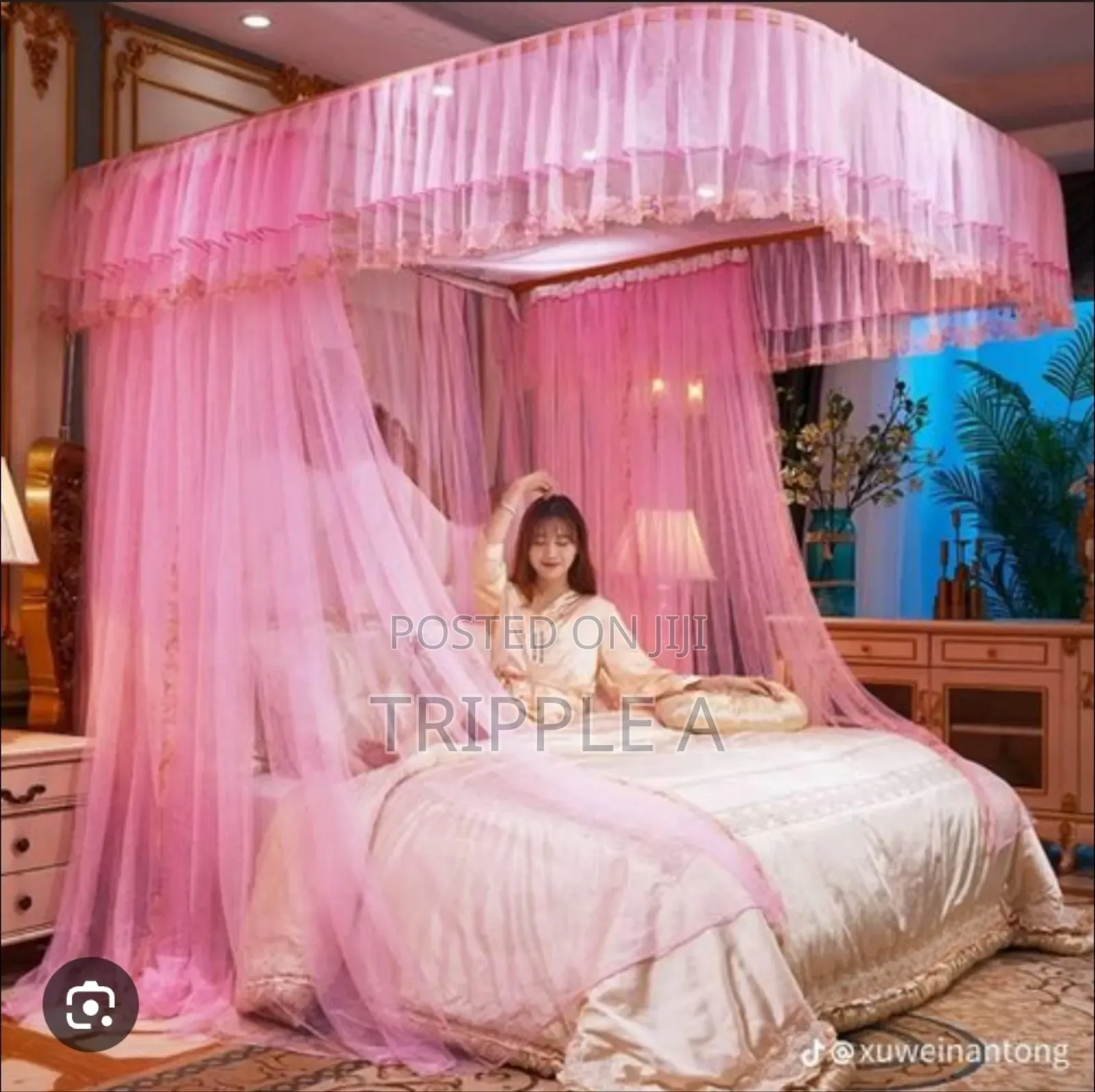 New Adjustable 2 Stand Mosquito Net