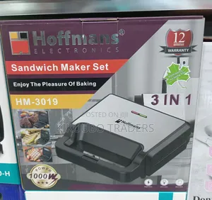 Hoffman 3in1 Sandwich Maker Set
