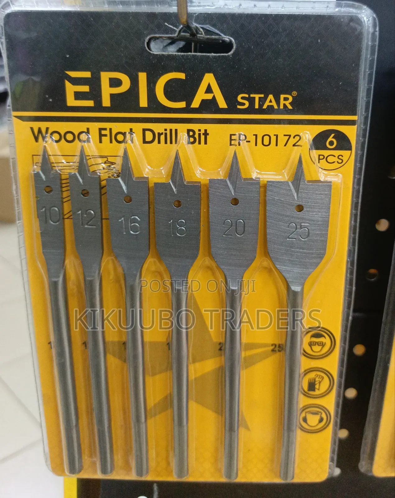 Epica Star 6-Piece Wood Flat Drill Bit Set