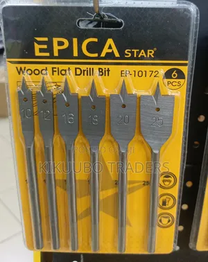 Epica Star 6-Piece Wood Flat Drill Bit Set