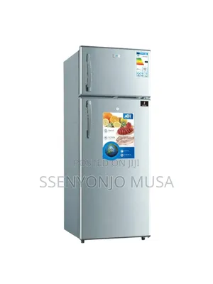 Adh Fridge 358 Litres Double Door - Silver, 358l Gross