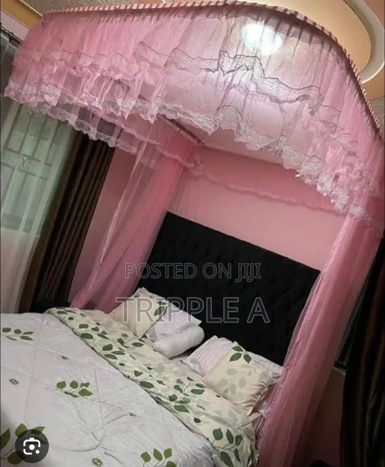 Luxury Wall Mounted Rail Mosquito Net