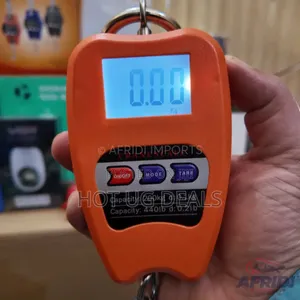 Hanging 200kg Crane Weighing Scale With Clear Digital Screen - Orange