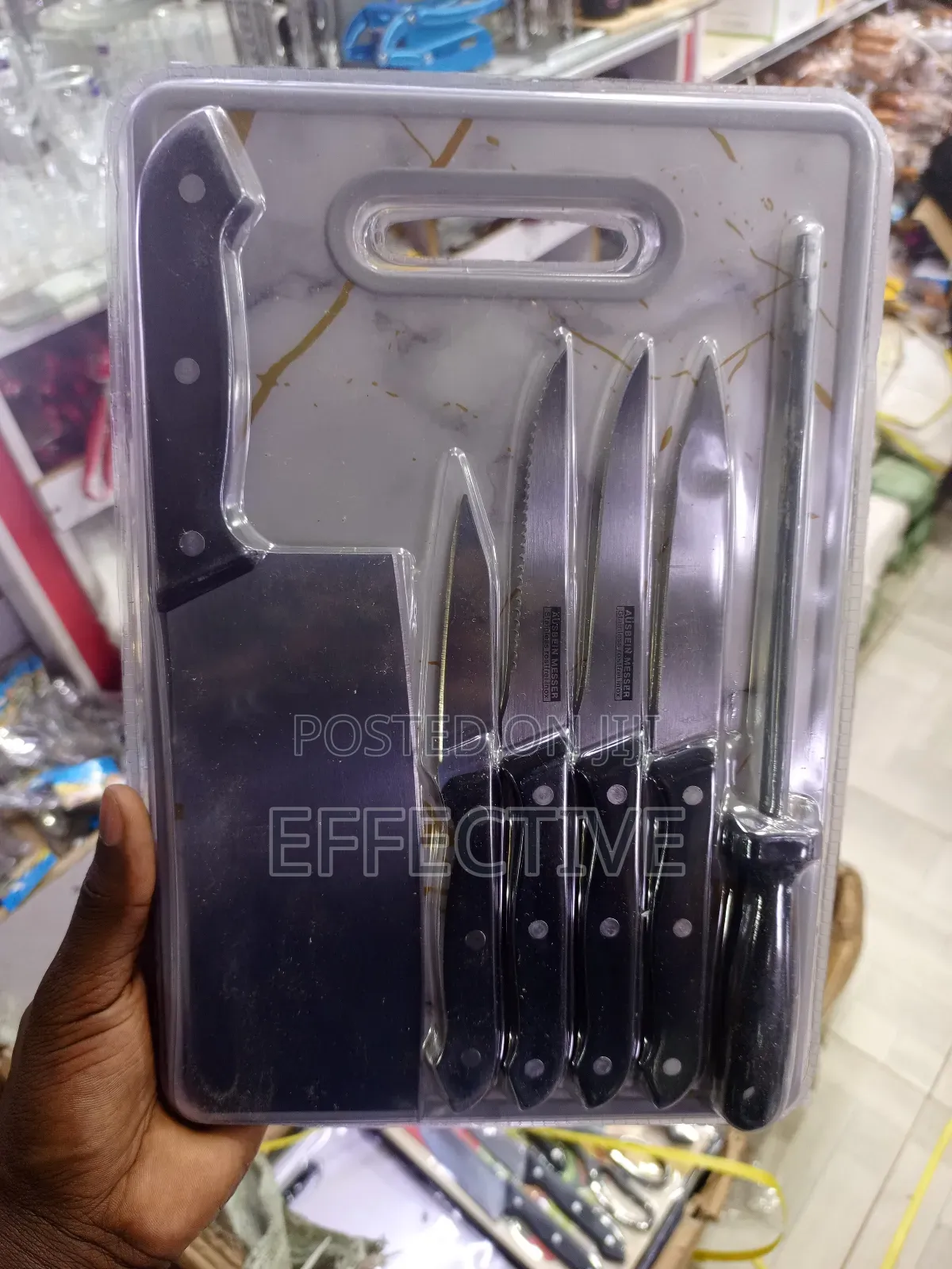 7-Piece Stainless Steel Knife Set.