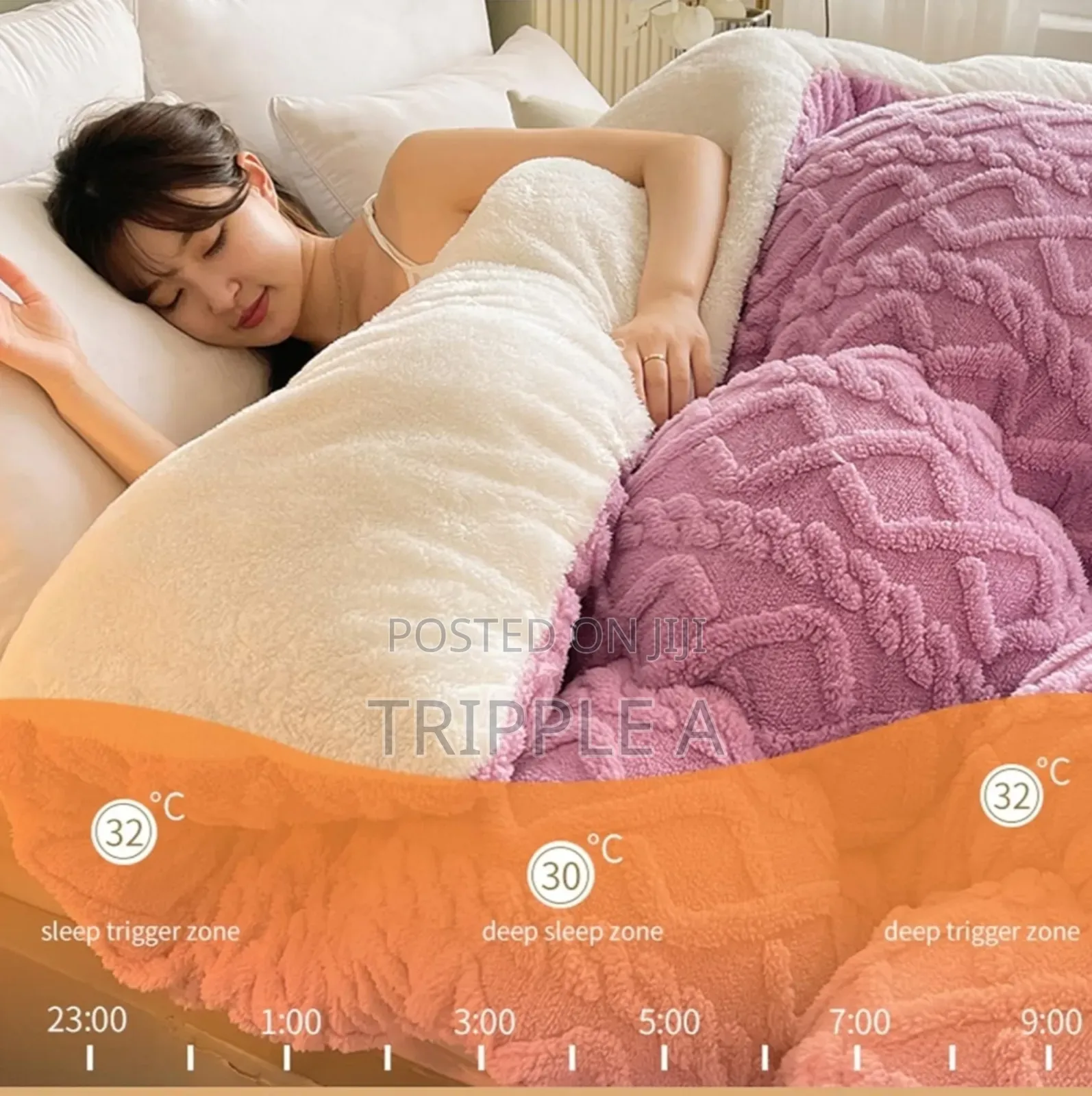 4pcs Fleece Duvet Set