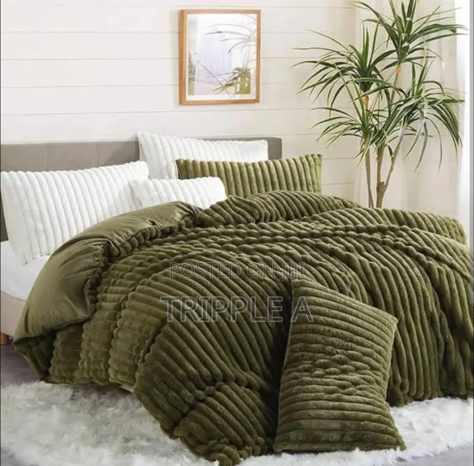 6 by 6 Coral Duvet 4 PCS Set