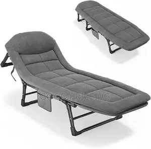 5-Position Adjustable Folding Camping Cot and Lounge Chair,