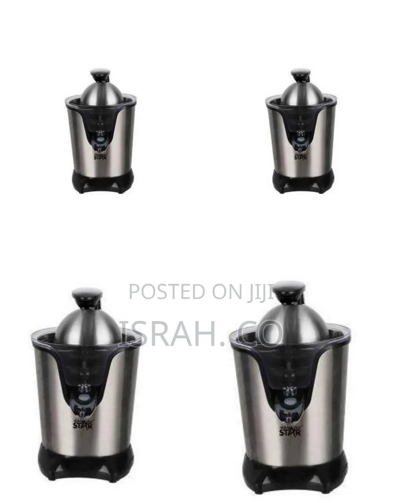 Winning Star Electric Citrus Juicer With Stainless Steel Finish, 300ml