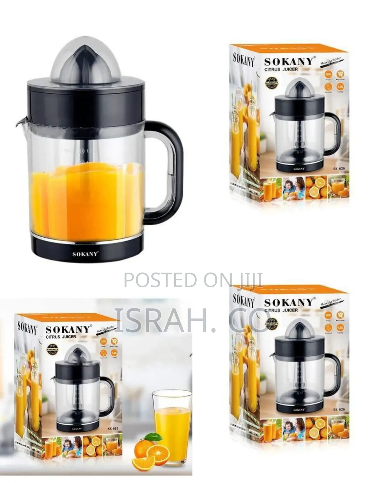 Sokany Electric Citrus Juicer With Integrated Pitcher, 1.2l