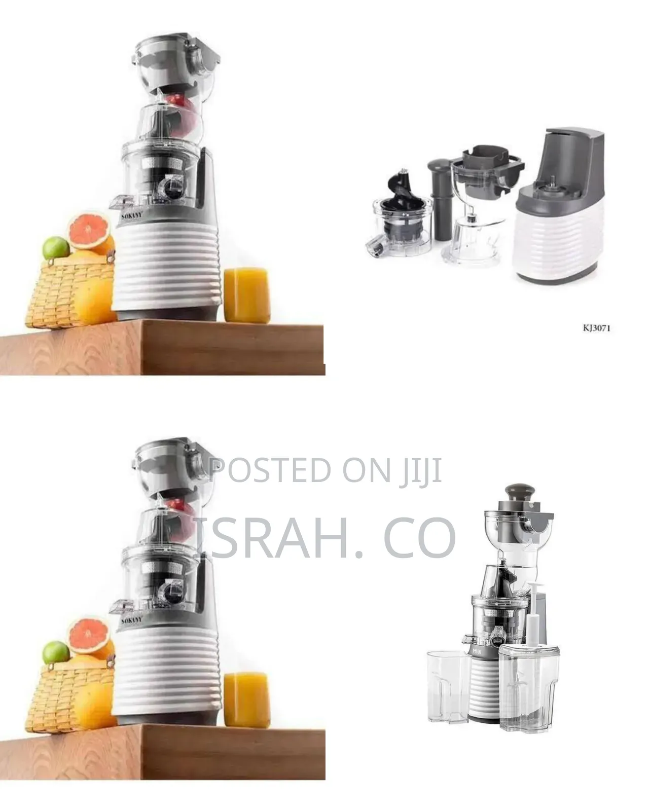 Sokany Slow Masticating Juicer - Multicolor