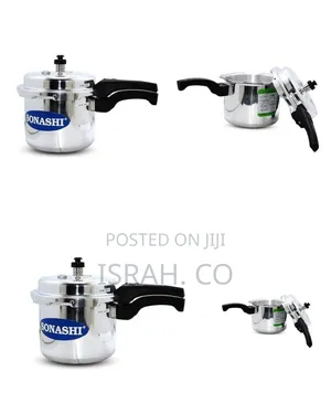 Sonashi Professional Aluminum Pressure Cooker With Safety Valve