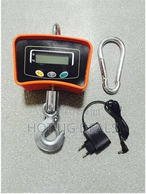 500kg Rechargeable Hanging Crane Weighing Scale - Black