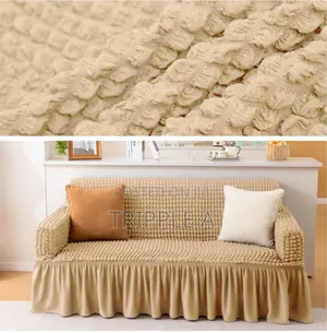 2:1:1 Khaki Four Seater Elastic Sofa Cover